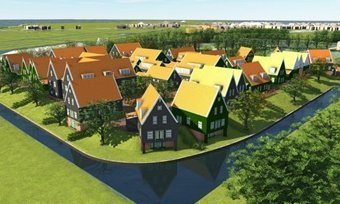 Impressie van woningbouw Marken