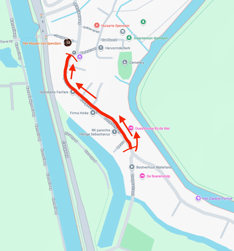 Eenrichtingsverkeer Ilpendam