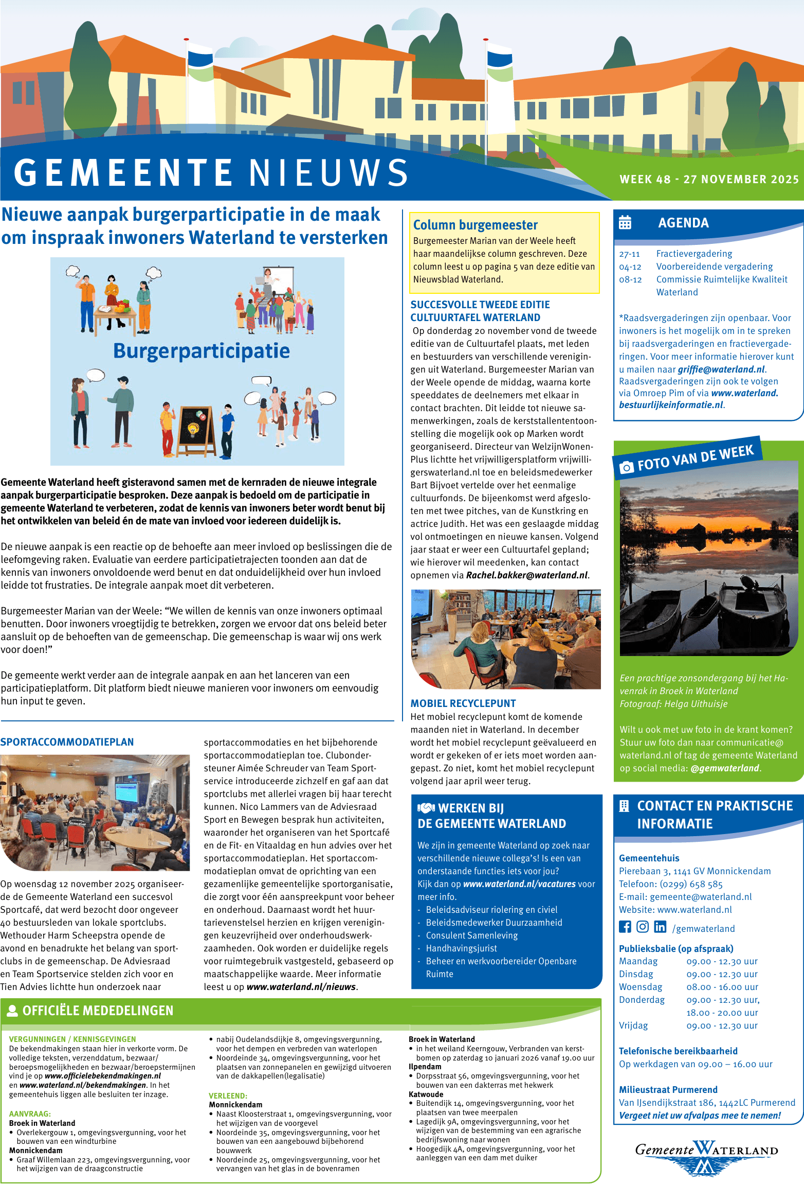 Gemeentepagina week 48