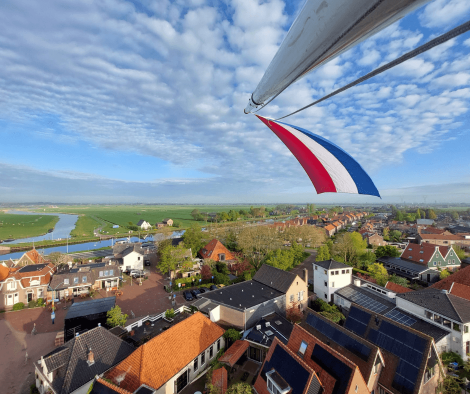 Uitzicht vanaf kerktoren Ilpendam
